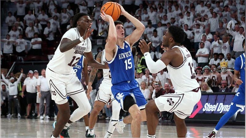 Kentucky Secures Last-Second Victory Against Mississippi State - 1177003111